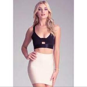 Bebe | Isabel Strappy Cutout Bralette Crop Top  | Small